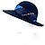 Cappello Hermès in lana e seta blu - vista 4