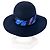 Cappello Hermès in lana e seta blu - vista 5