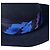 Cappello Hermès in lana e seta blu - vista 8