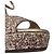 Sandali con plateau Jimmy Choo Max 150 in glitter rosa - vista 10