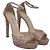 Sandali con plateau Jimmy Choo Max 150 in glitter rosa - vista 3