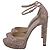 Sandali con plateau Jimmy Choo Max 150 in glitter rosa - vista 4