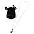 Collana Croce Chrome Hearts 925 Argento Metallico - vista 2