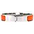 Hermès Bracciale Rigido Hermes HERMES Clic Clack Argento Arancione - vista 3