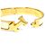 Hermès Bracciale Rigido Hermes Clic Clack H D'oro Bianco sporco - vista 9