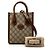 Borsa a tracolla mini Gucci Interlocking G GG Supreme Beige - vista 7