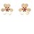 Brincos Van Cleef & Arpels Frivole Mini Stud Earrings