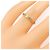Anello Cartier Vendôme in oro rosa bianco e giallo - vista 4