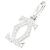 Collar Cartier 2C con colgante en oro blanco 18K