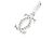 Collar Cartier 2C con colgante en oro blanco 18K - vista 2