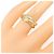 Anillo Cartier Trinity 18K Oro Rosa Blanco y Amarillo - vista 4