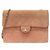 Bolso de hombro Chanel de gamuza rosa