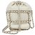 Bolsa de ombro Chanel AS2313 em couro marfim Cru