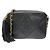 Borsa a tracolla Chanel in pelle d'agnello nera Nero
