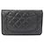 Portafoglio con catena Chanel Timeless Classic Line Nero Bordò - vista 2