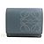 Portafoglio Tri-fold Loewe in Gray/Blue Marrone