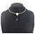 Collana Choker Miu Miu Argento Bianco - vista 10