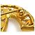 Spilla Chanel in metallo dorato D'oro - vista 6