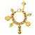 Bracciale con ciondolo dorato Chanel Mademoiselle D'oro