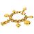 Bracciale con ciondolo dorato Chanel Mademoiselle D'oro - vista 2
