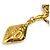 Bracciale con ciondolo dorato Chanel Mademoiselle D'oro - vista 4