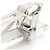 Pasador Chanel Clear Silver Plata - vista 7