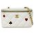 Vanity Borsa a tracolla Chanel in pelle di vitello grana Off-White Bianco sporco
