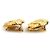 Orecchini Chanel Mademoiselle Metal Gold D'oro - vista 2