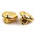 Orecchini Chanel Mademoiselle Metal Gold D'oro - vista 3