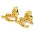 Orecchini a clip Chanel Gold D'oro - vista 3