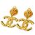 Orecchini a clip Chanel Gold D'oro - vista 5