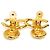Orecchini a clip Chanel Gold D'oro - vista 6