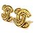 Boucles d'oreilles clips Chanel Gold Doré - vue 3