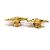 Boucles d'oreilles clips Chanel Gold Doré - vue 4
