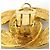Boucles d'oreilles clips Chanel Gold Doré - vue 9
