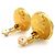 Orecchini a clip Chanel Gold D'oro - vista 3