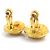 Orecchini a clip Chanel Gold D'oro - vista 6
