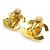 Pendientes de clip Chanel Gold Dorado - vista 4
