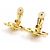 Pendientes de clip Chanel Gold Dorado - vista 7