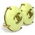 Orecchini a clip Chanel oro e verde chiaro D'oro - vista 2
