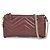 Borsa a mano Gucci GG Marmont in pelle Bordeaux Bordò