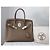 Hermès Birkin 30 in pelle Togo Étoupe Grigio - vista 19