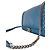 Borsa a tracolla Chanel Boy in pelle blu