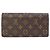 Louis Vuitton Monogram Portefeuille Sarah Wallet Braun Rot - Ansicht 2