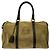 Borsa Boston Loewe in camoscio marrone e oro D'oro