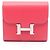 Hermès Hermes Constance Compact Bi-fold Geldbörse Pink