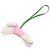 Ciondolo per borsa Hermès Buddy Charm Pelle di Agnello Rosa Verde Crema Crudo