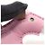 Ciondolo per borsa Hermès Buddy Charm Pelle di Agnello Rosa Verde Crema Crudo - vista 4