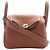 Hermès Borsa a tracolla Hermes Lindy Mini Gold Marrone