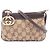 Borsa a tracolla mini Gucci Interlocking G Marrone Beige